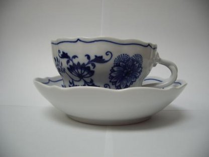 šálek a podšálek D+D 0,35 l bílý český porcelán Dubí