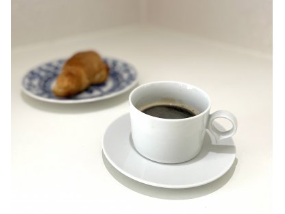 White cup and a saucer Reset cappuccino and tea 0,18 L Bohemia Porcellain