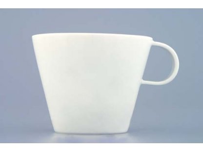 Šálka ​​káva Bohemia White 0,145l dizajn prof. arch Jiří Pelcl, cibuľový porcelán Dubí  1.jakost