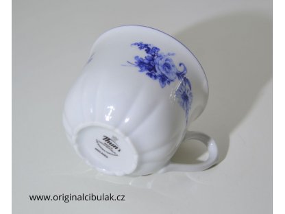 šálek káva Rose růže modrá Thun 1 ks český porcelán Nová Role