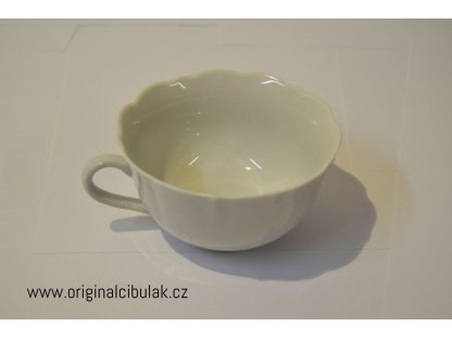 šálek nízký bílý C/1, 0,20 l, originální  porcelán Dubí,