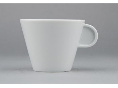 Weiße Porzellantasse für Kaffee 0,13l Tschechisches Porzellan Bohemia