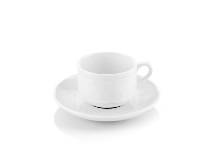 Tasse mit Untertasse 160 ml Flora Güral Porselen