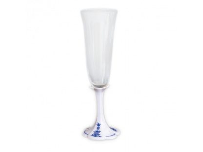 Cibulák Sklenička  lístečky 99B02 sekt 22,8cm Originál Český porcelán Dubí 