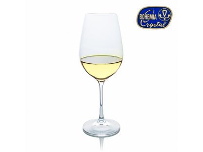Wine glasses white Viola 350 ml 6 pcs Crystalex CZ
