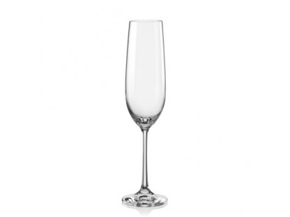 Champagne wine glasses Viola 190 ml 6 pcs Crystalex CZ