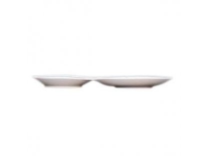 Cibulak Raňajková tácka dvojitá 29,8 cm x 16,7 cm 390g Originálny Český Porcelán Dubí 