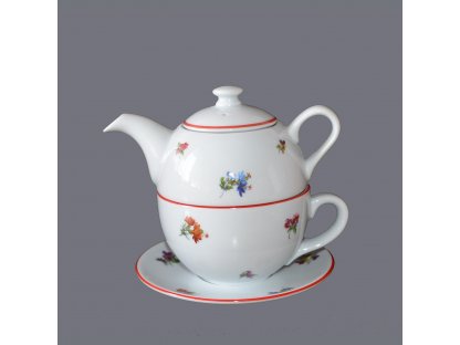 Tea set Sonne Handball Duo three-piece 0.45 l Bohemia porcelain Dubí tea