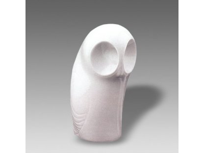 Owl 8.7 cm White Dubí Czech porcelain