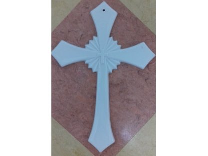 Svätý kríž závesný 30cm BIELY Český porcelán Dubí 