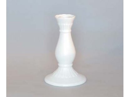 Svícen porcelán bílý 1969, 16 cm Český porcelán Dubí 1.jakost