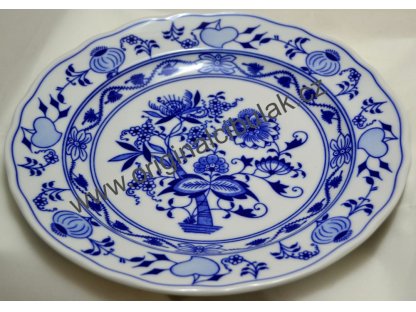 Cibulák  tanier plytký 24 cm cibulový porcelán originálny cibuľák Dubí