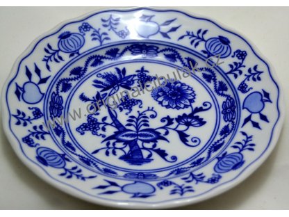Cibulák tanier dezertný 17 cm  cibulový porcelán, originálny cibulák Dubí 2. akosť