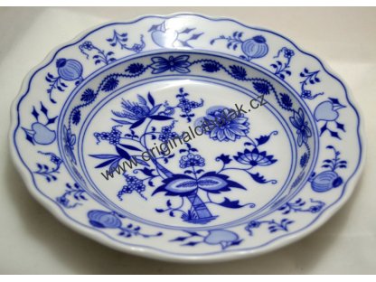 Zwiebelmuster Flat Plate Deep 21cm, Original Bohemia  Porcelain from Dubi