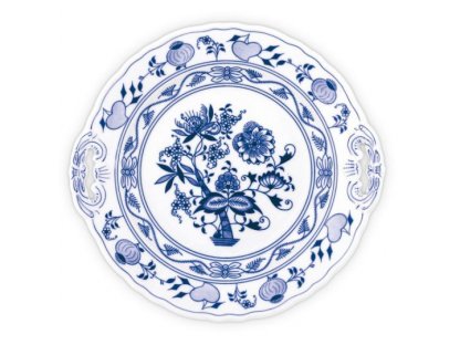 talíř cibulák koláčový s uchy 28 cm originální  český porcelán Dubí 2.jakost