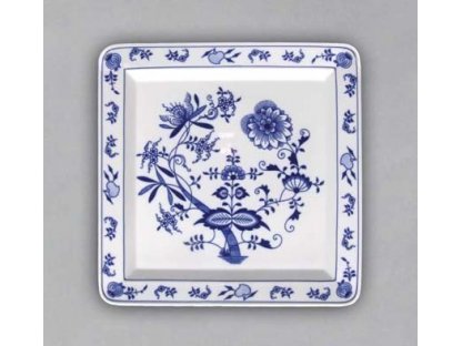 Cibulák Talíř čtyřhranný  27,5 x 27,5 cm 1030g Originál Český porcelán Dub