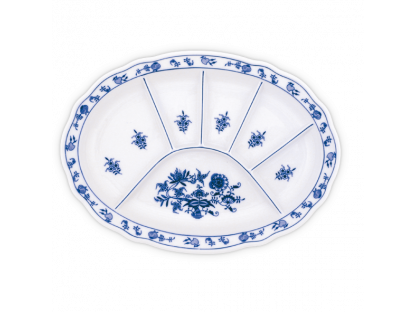 Cibulak Tanier delený 34,8 x 25 cm 1060g Originálny Český Porcelán Dubí 
