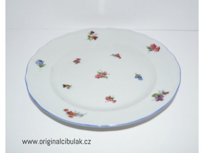 dezertný tanier 19 cm rakúskka Házenka porcelán s modrou linkou Dubí