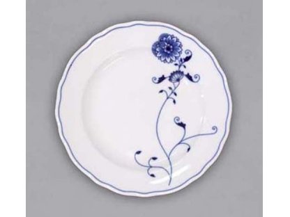 Talíř dezertní praporový 19 cm - ECO cibulák, cibulový porcelán Dubí