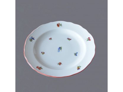 Talíř dezertní praporový  19cm Házenka Český porcelán Dubí