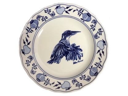 Zwiebelmuster Dessert plate 19cm KINGFISH Original Blue Onion Pattern Bohemia from Dubi 