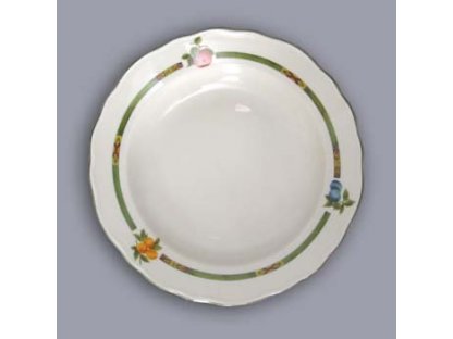 Plate 24cm deep Fruit Bohemia porcelain Dubí