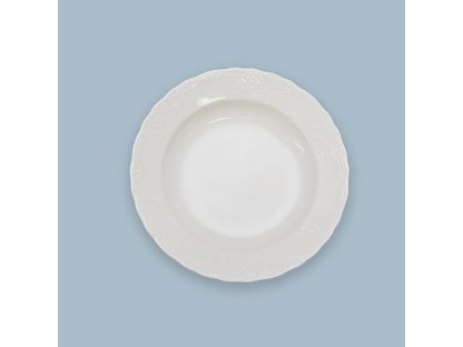 Talíř hluboký reliéfní Opera 21cm 340g  Český porcelán Dubí 