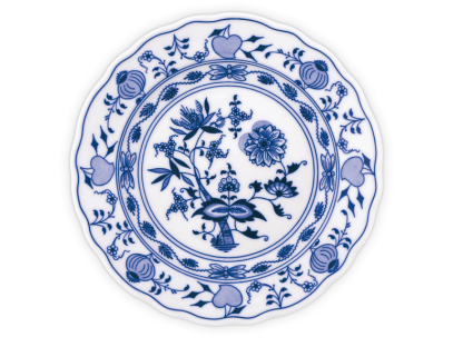 Cibulák Talíř mělký praporový 21cm  Originál Český porcelán Dubí