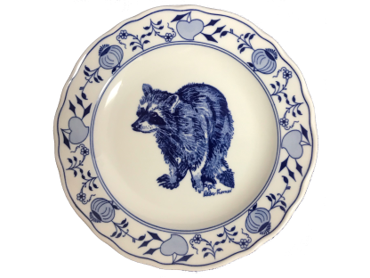 Zwiebelmuster Flacher Teller 24cm WASCHBÄR Original Bohemia Porzellan Dubi Karlsbader 