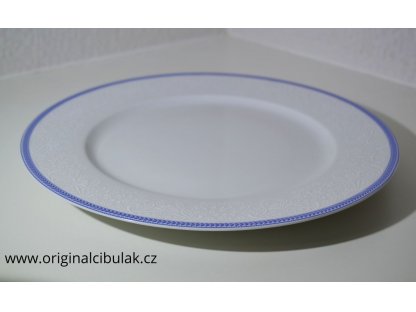 Teller Schale Opal 30 cm Spitze blau Thun 1 Stück Tschechisches Porzellan