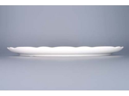 Tortenplatte aus weißem Porzellan 31 cm Tschechisches Porzellan Dubí