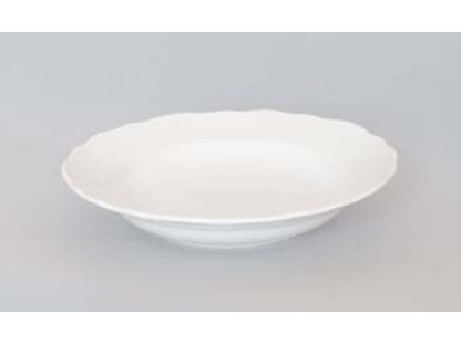Tanier porcelánový biely hlboký  24cm Český porcelán Dubí