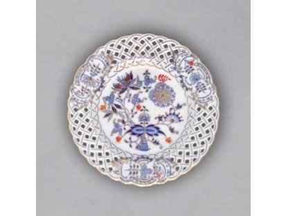 Cibulák tanier prelamovaný originálny cibulák zlatený s dekoráciou rubín cibulový porcelán originálny cibulák Dubí