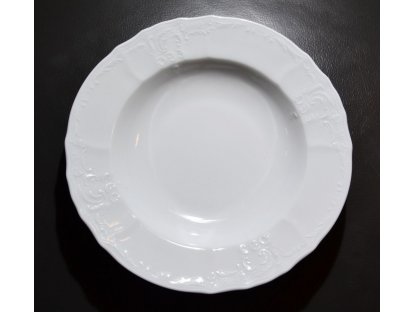 Tellerset weißes Porzellan Bernadotte Thun 6 Personen 18 Stück Tschechisches Porzellan