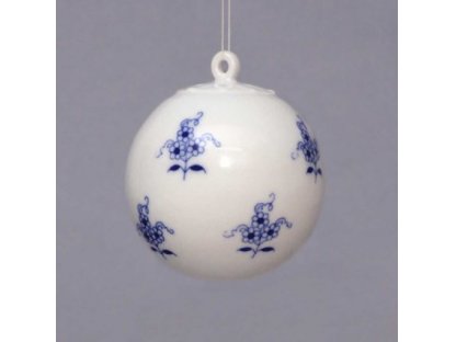 Zwiebelmuster Weihnachtskugel klein 5,8 cm 50g Original Bohemia Porzellan Dubi Karlsbader