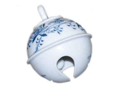 Zwiebelmuster Weihnachtsschmuck Glöckchen 6,3cm Original Bohemia Porzellan Dubi Karlsbader 