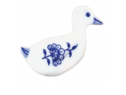 Cibulák Velikonoční ozdoba  housátko zápich 5,9 x 5,1 cm Originál Český porcelán Dubí 