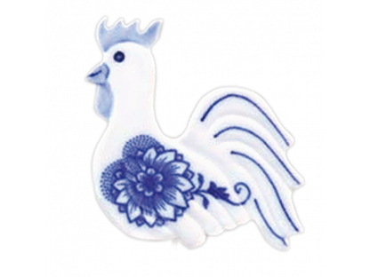Cibulák Velikonoční ozdoba  kohoutek  zápich 6,8 x 6,0 cm Originál Český porcelán Dubí 