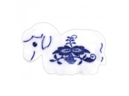 Cibulák Velikonoční ozdoba  ovečka zápich 5,9 x 3,9 cm Originál Český porcelán Dubí 