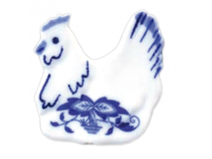 Cibulák Veľkonočná ozdoba sliepočka zápich 5,3 x 4,6 cm Originálny Český Porcelán Dubí 