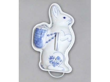Zwiebelmuster Easter bunny baking dish 19.7 x 35.5 x 16.5 cm 2640g Original Blue Onion Pattern Bohemia from Dubi 