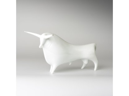 GROSSER STIER 33,5 x 10,5 x 24,5 cm WEISS Bohemia Porzellan Dubí