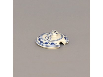 Víčko s výřezem k cibulákové cukřence 0,20 l originální cibulákový porcelán Dubí, cibulový vzor