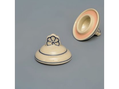 Víko k dózičce na koření 0,20 l originální cibulákový porcelán Dubí, cibulový vzor,
