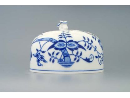 Vrchní díl dózy na sýr kulaté průměr 19 cm originální cibulákový porcelán Dubí, cibulový vzor