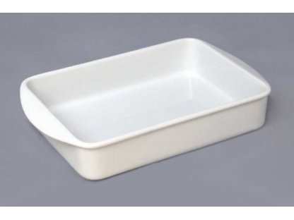 Auflaufform Bohemia Duo klein 33,5 x 20,4 x 5,9 cm White Design prof. arch. Jiří Pelc  Bohemia Porzellan Dubi Karlsbader  