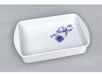 Zwiebelmuster Baking Dish Small, Bohemia Porcelain from Dubi