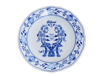 Zwiebelmuster Zodiac horoscope plate GEMINI 24cm Original Blue Onion Pattern Bohemia from Dubi 
