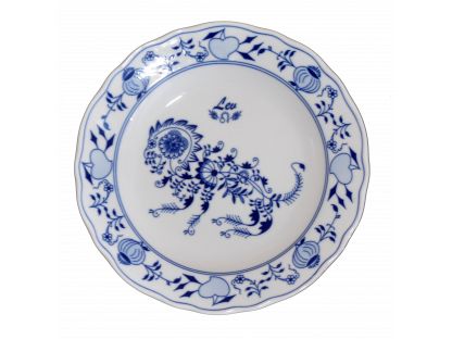 Zwiebelmuster Sternzeichen Horoskop Platte LÖWE 24cm Original Bohemia Porzellan Dubi Karlsbader 