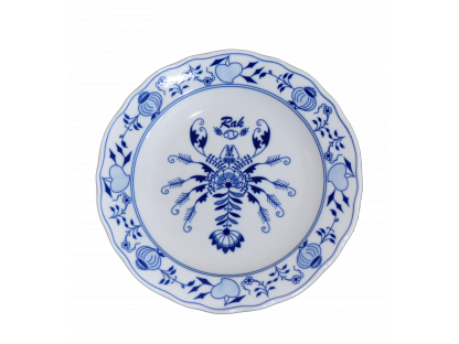 Cibulák Talíř závěsný mělký 24cm RAK Originál Český porcelán Dubí 